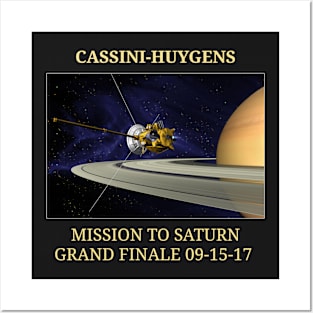 Cassini Grand Finale Huygens Space Saturn Shirt Posters and Art